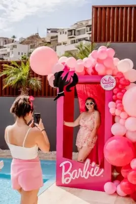 Barbie Pool Party in Cabo